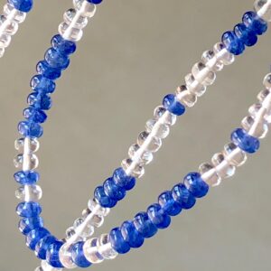 Blue Sapphire and White Beryl gemstones