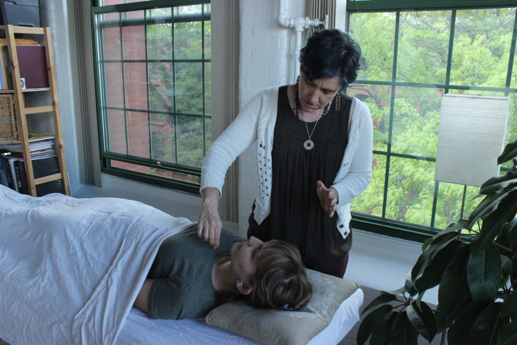Diamond Therapy Practitioner working with a client during a session