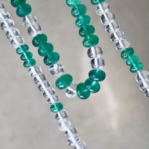Emerald and White Beryl gemstones