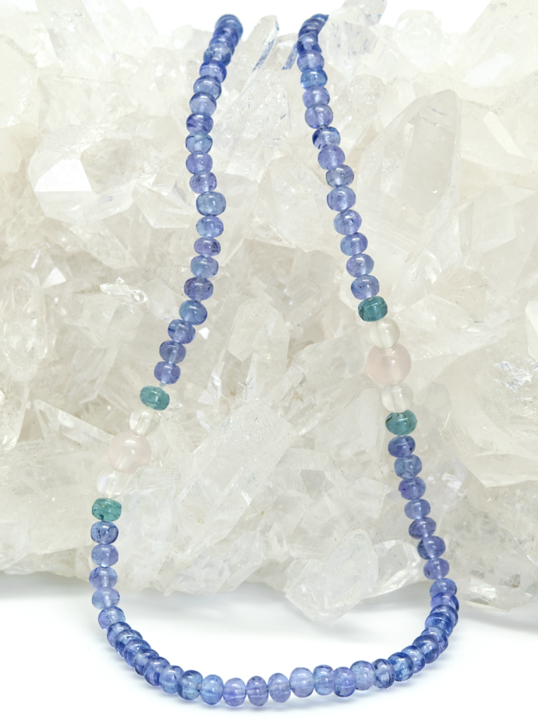Gemstone Therapy Institute healing burnout LifeLine Necklace on quartz