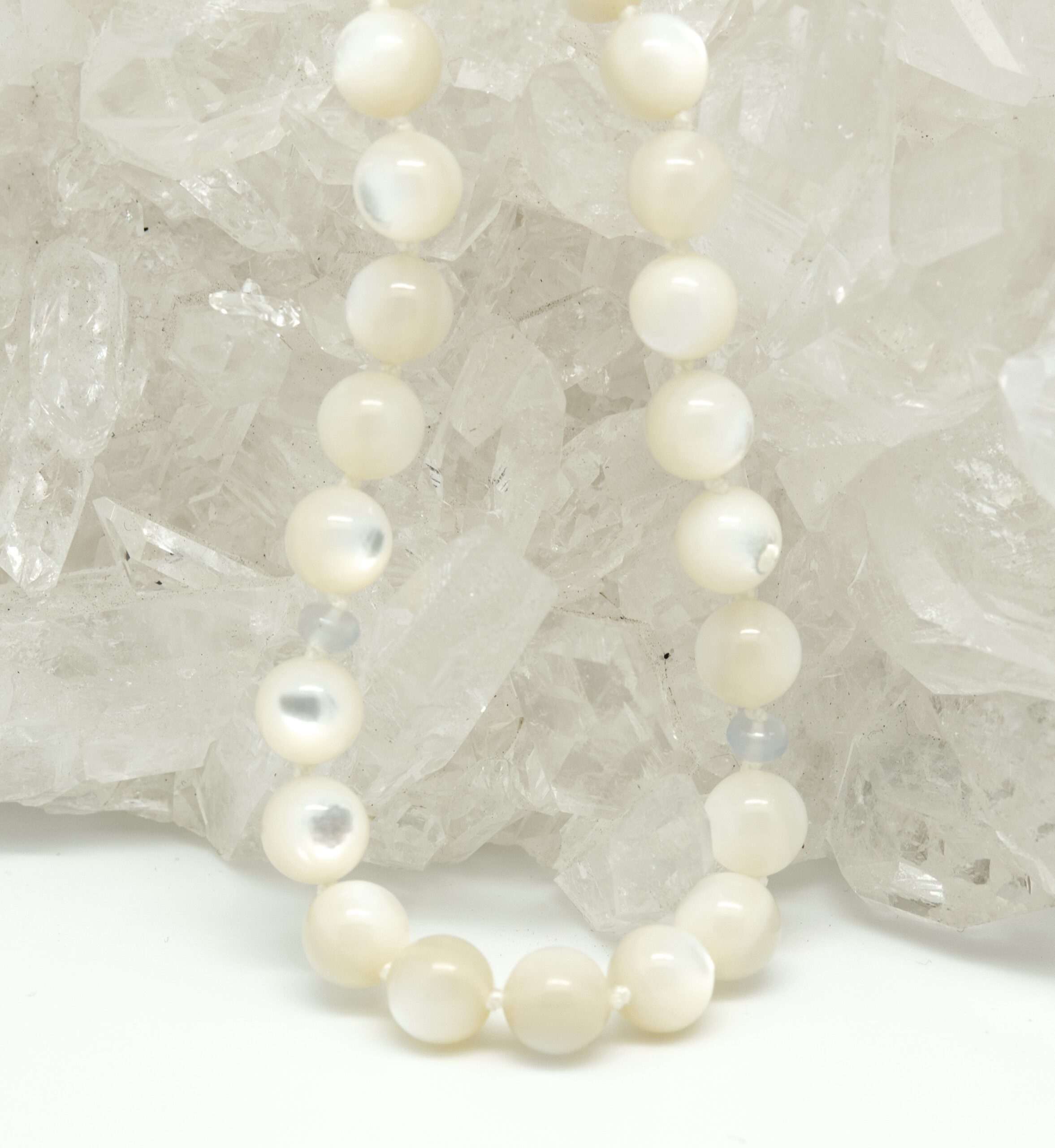 Vintage Vilaiwan MOP Crystal Beaded Necklace Set – Showplace