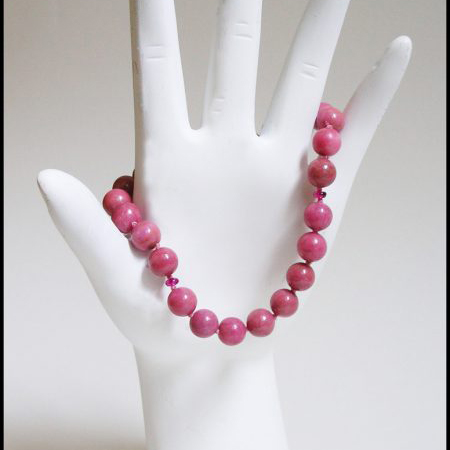 Pink Rhodonite Bracelet For Sale - High Quality Rhodonite!