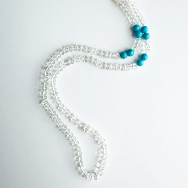 white beryl turquoise necklace, wearing healing beryl necklace benefits, turquoise properties, beryl crystal healing