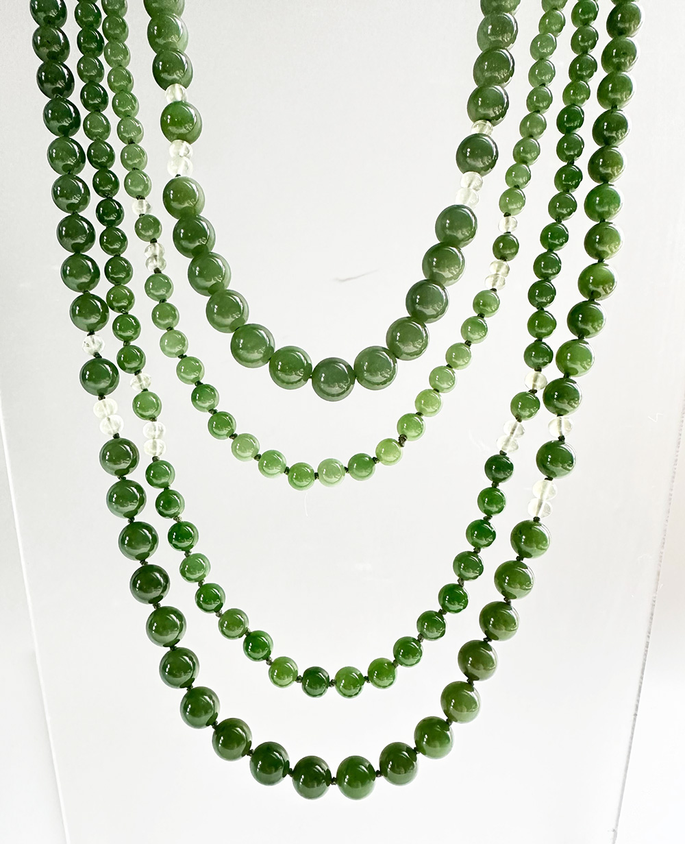 Spiral Nephrite Jade Necklace