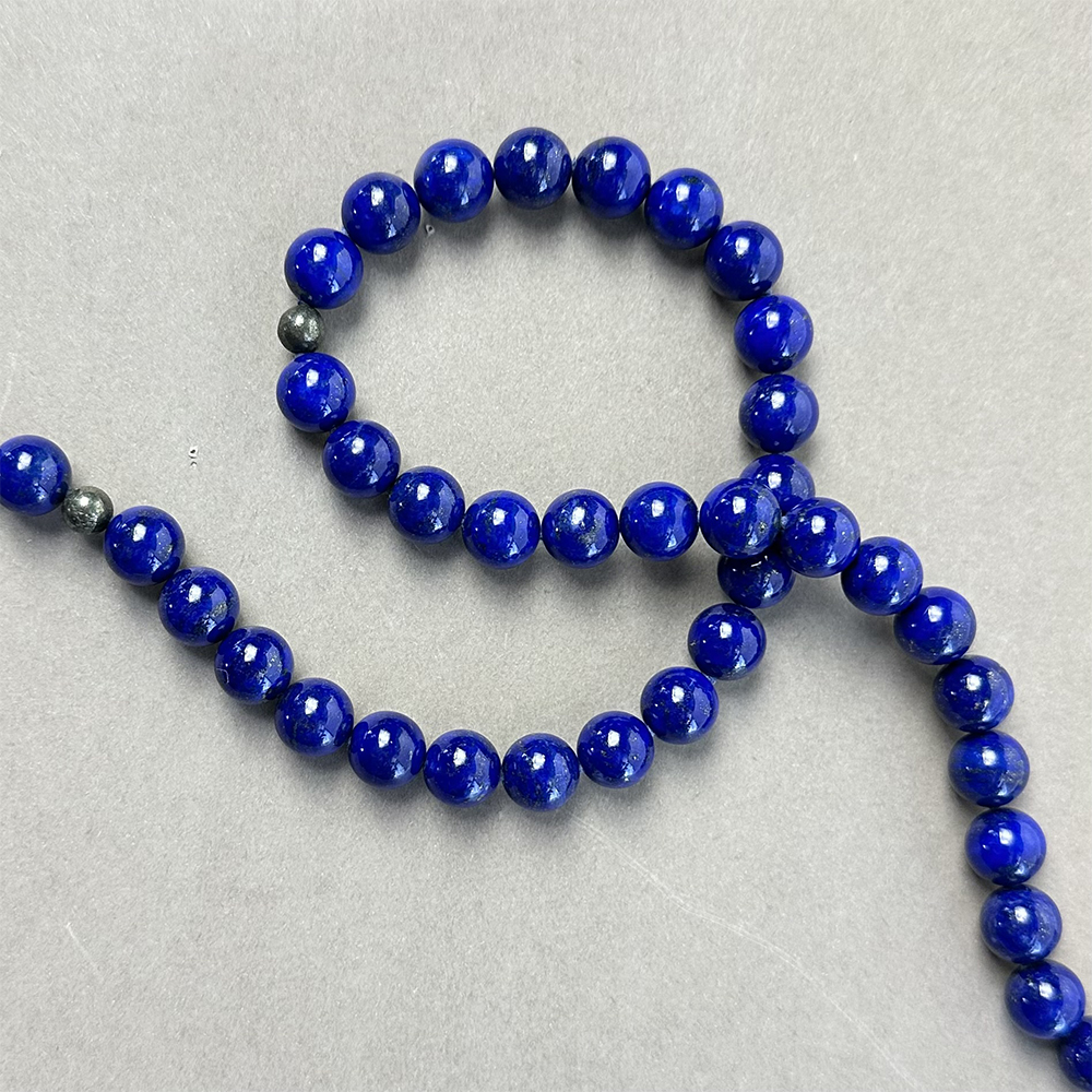Amazon.com: Kathy Bankston Handmade Lapis Lazuli Necklace, 4mm Beads,  Sterling Silver or Gold Filled Clasp : Handmade Products