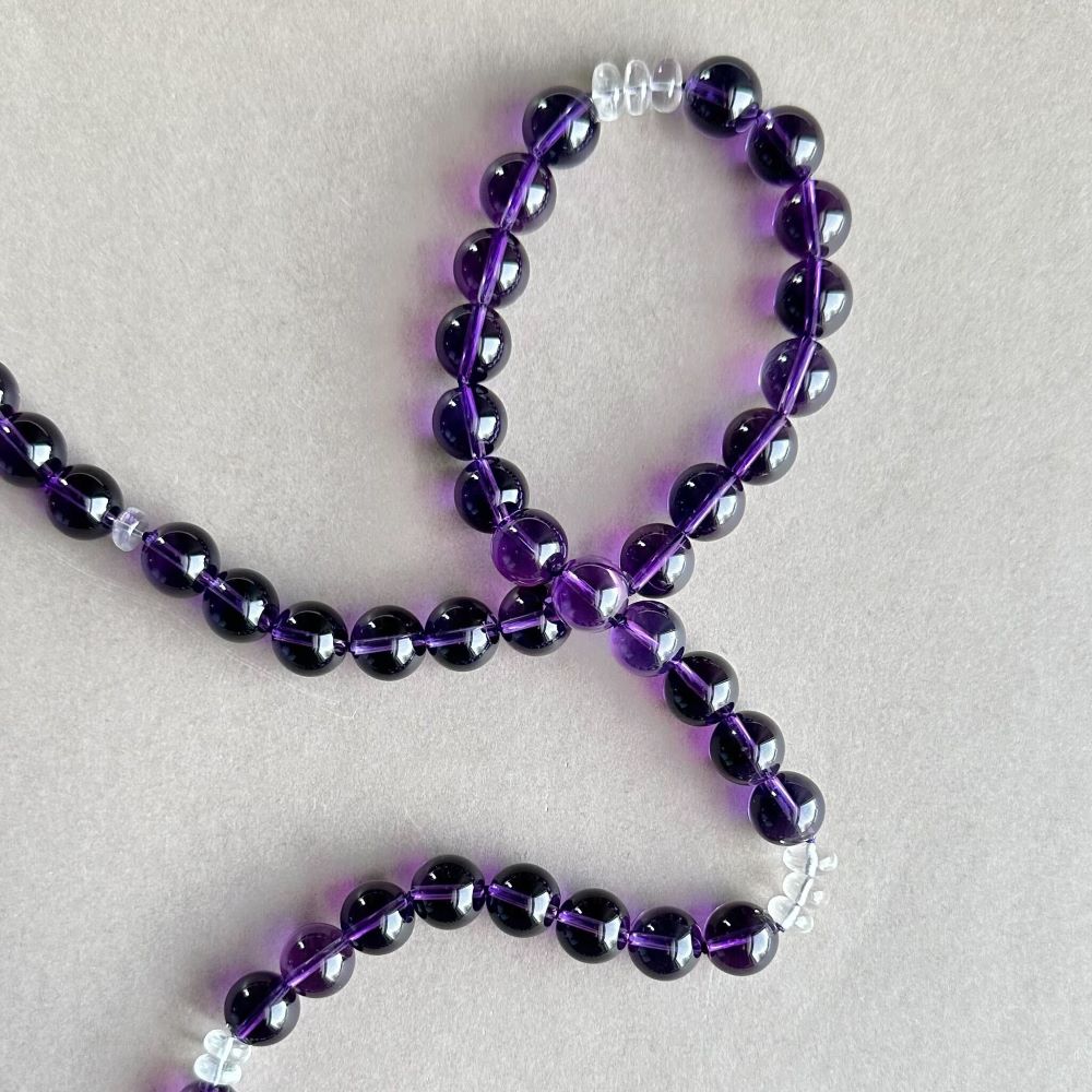 Natural Amethyst Smooth Round Beaded Necklace, 5mm-11mm Amethyst Bead  Necklace, 150 Cts. Amethyst Beaded Jewelry Necklace, Women Necklace - Etsy  Norway